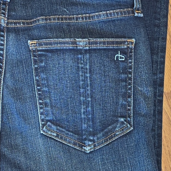 Rag & Bone Riverdale High Rise Ankle Skinny Dark Wash Blue Jeans Women’s Size 28 - Picture 13 of 15